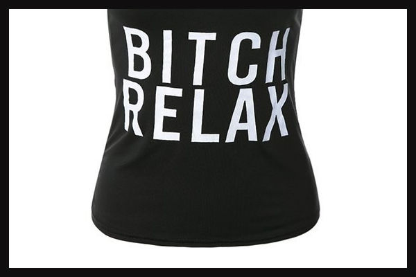 Thumbnail: "Bitch Relax" Tank top in Black