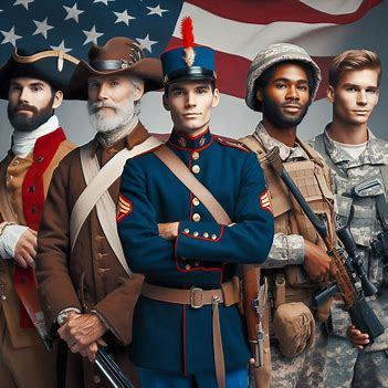 Soldiers over through the years