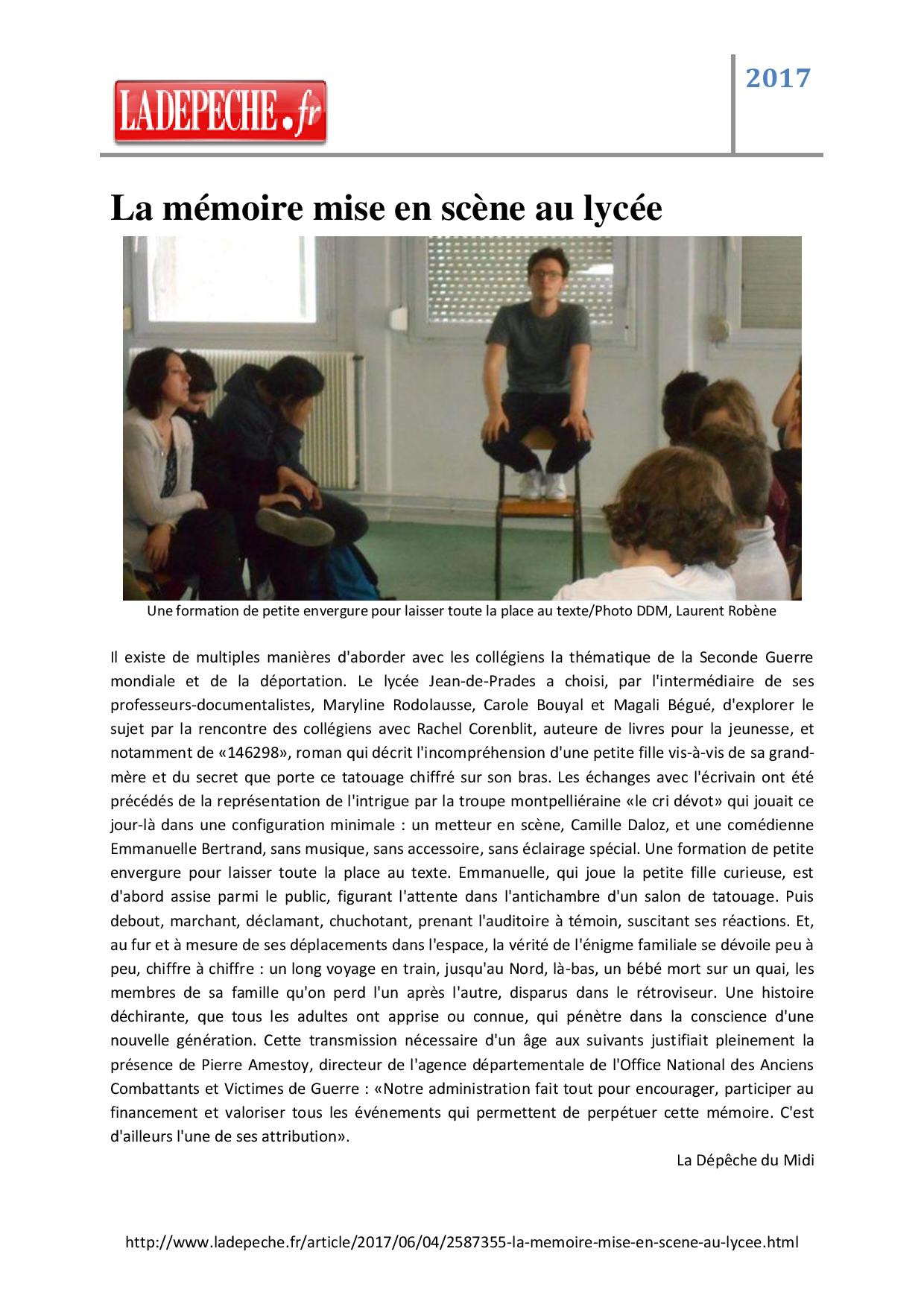 La dépêche 20/05/17