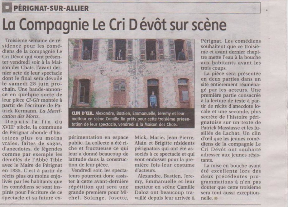 La Montagne / 6 mai 2014
