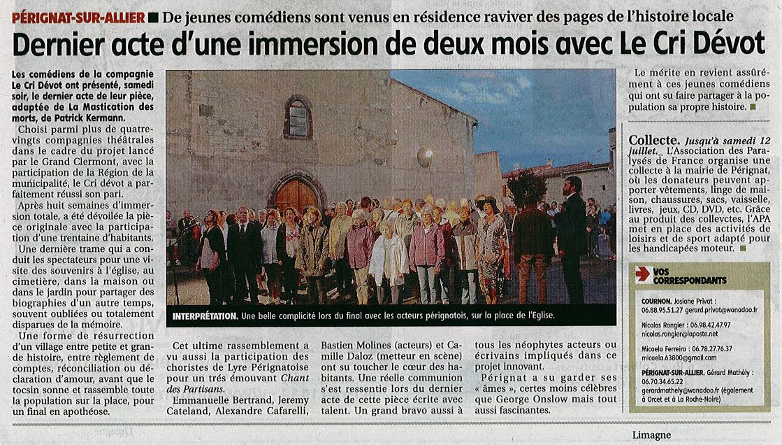 La Montagne / 3 juillet 2014