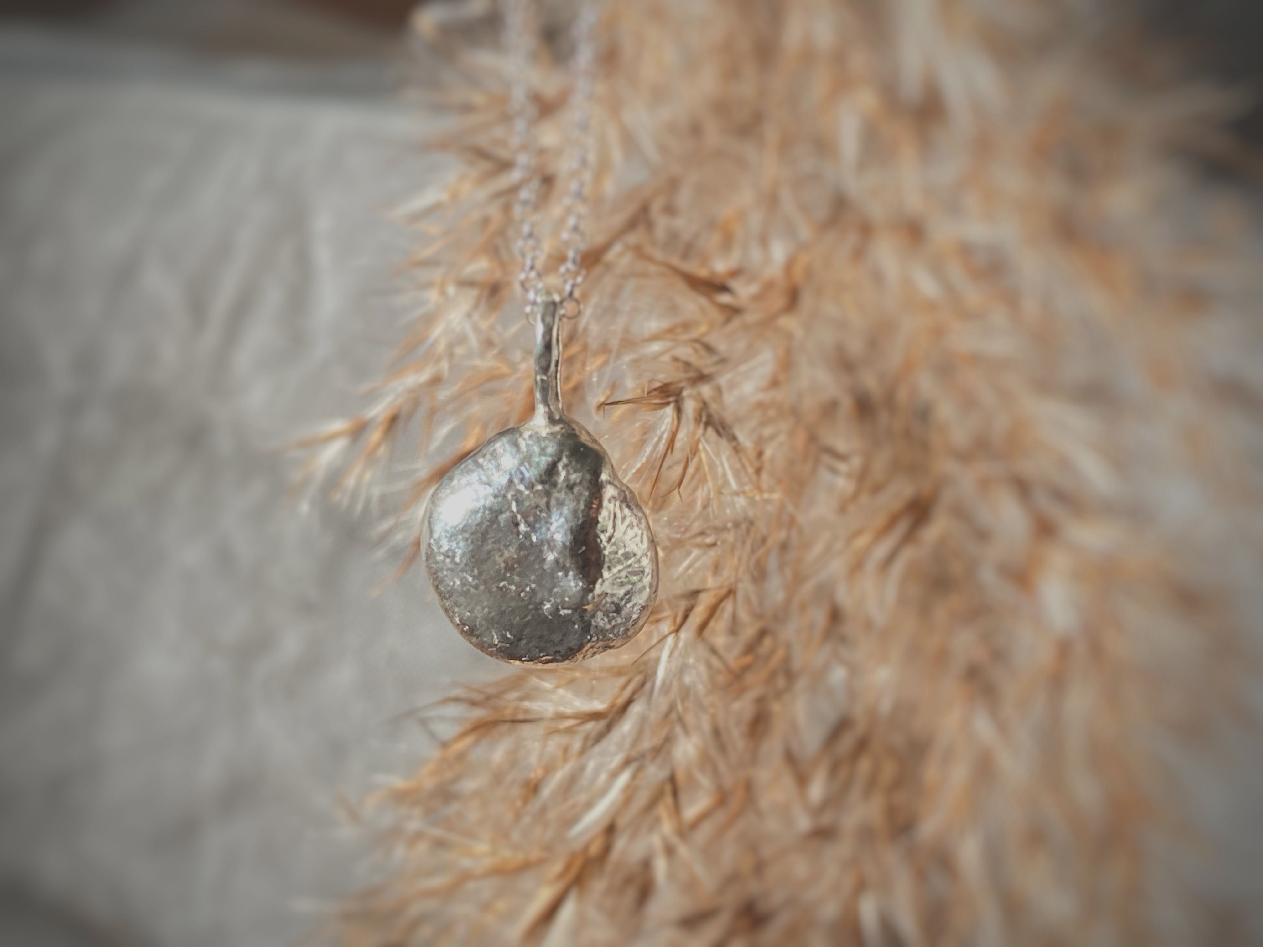 Molten Silver Necklace
