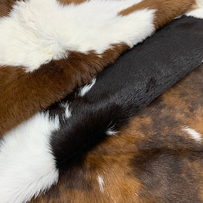 Natural cowhide rugs from Brazil