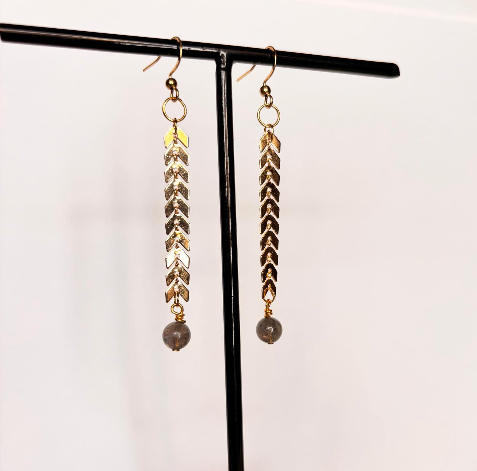 ISIS - Boucles d'Oreilles Labradorite