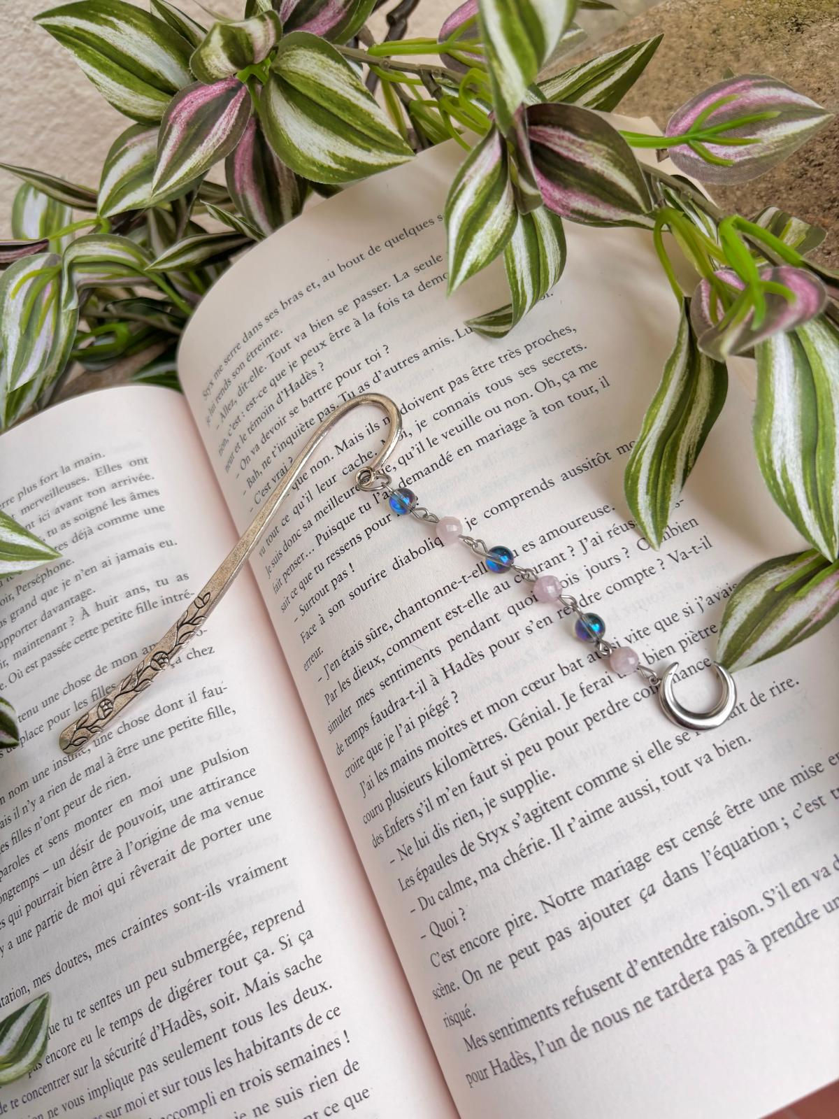 SÁGA – Marque-page en Aqua Aura et Kunzite