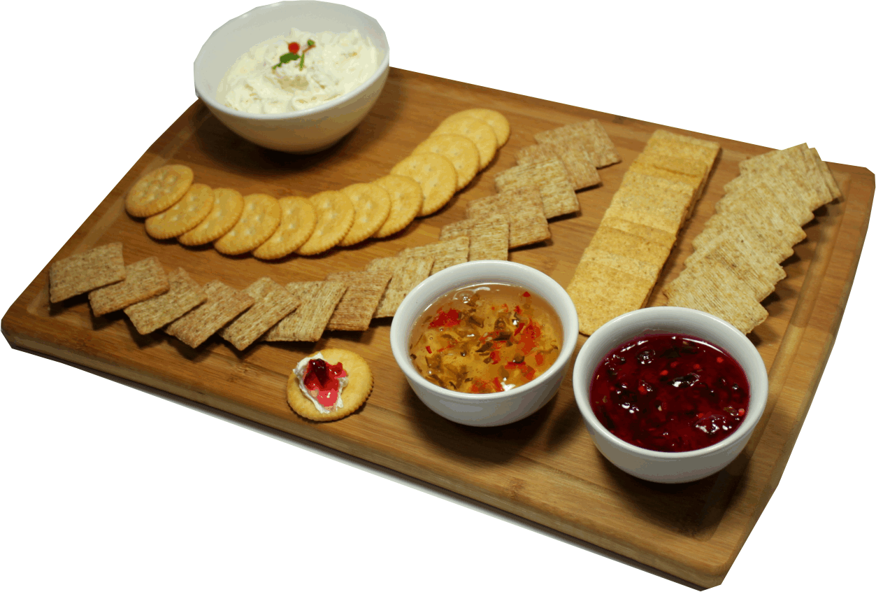 Hot Pepper Jelly Cheese platter