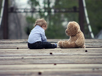 Baby with Teddy Bear