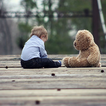 Baby with Teddy Bear