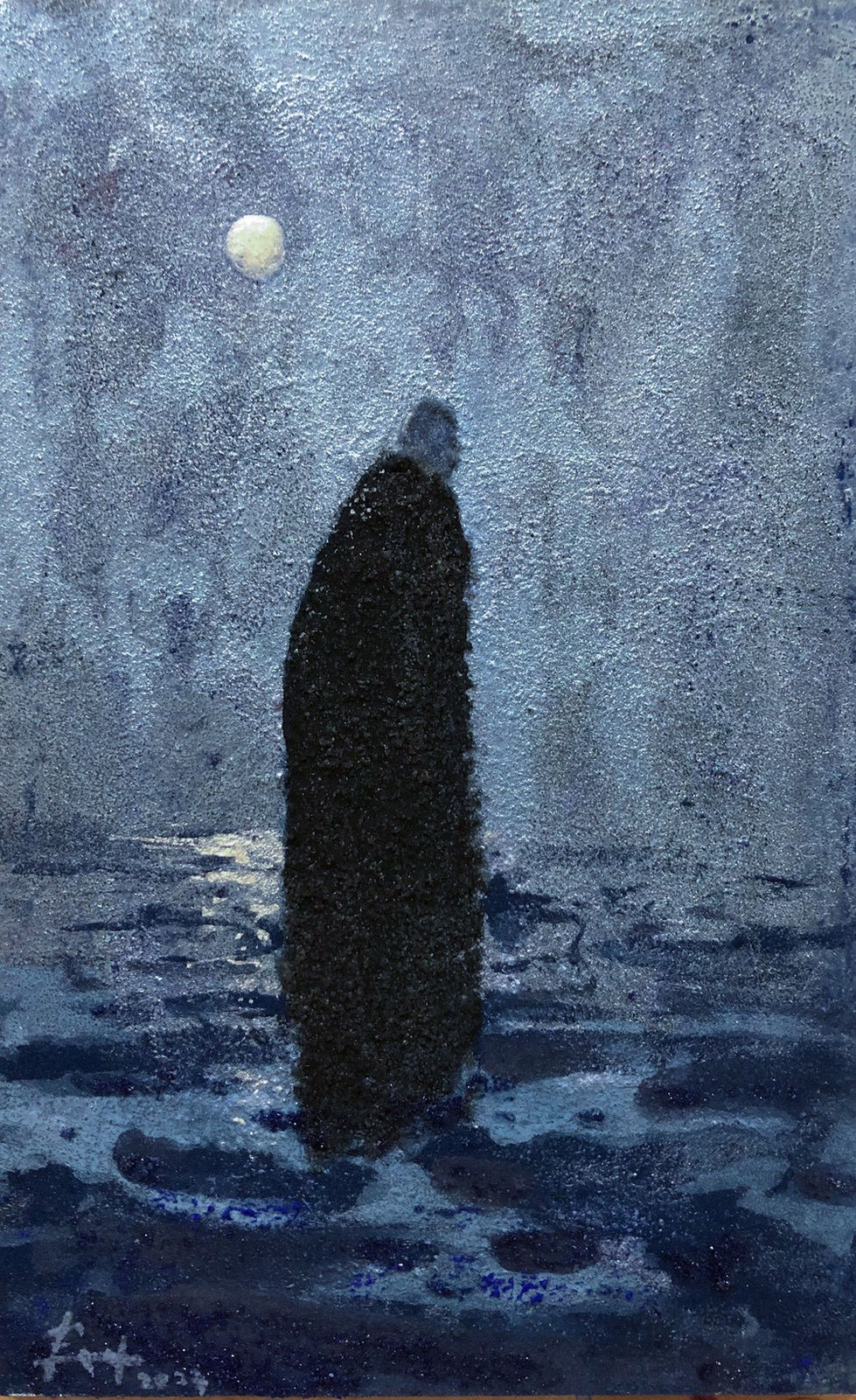 轉身向大海走去