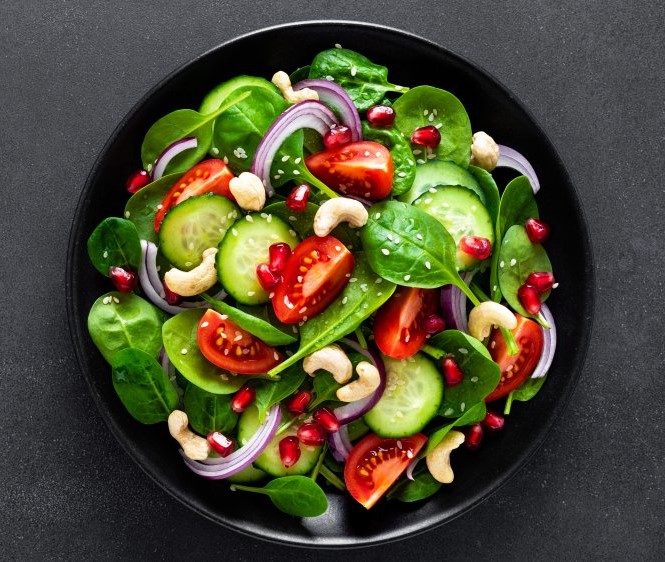 Arranged Food and Objects