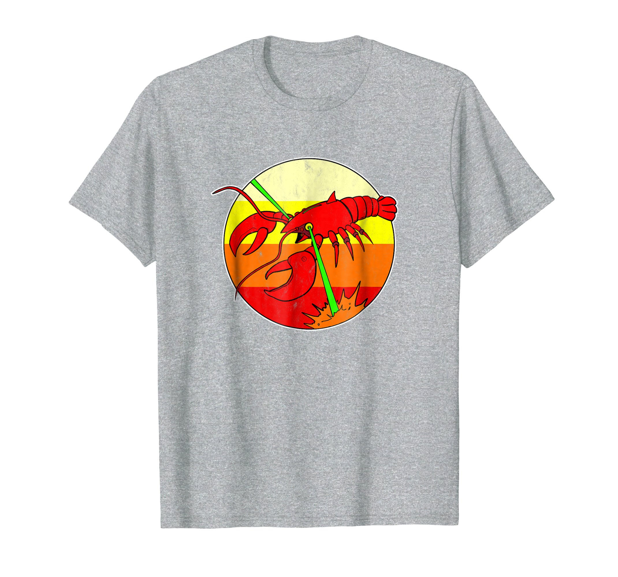 Laser Space Lobster T-Shirt Funny Retro Lobster Tee