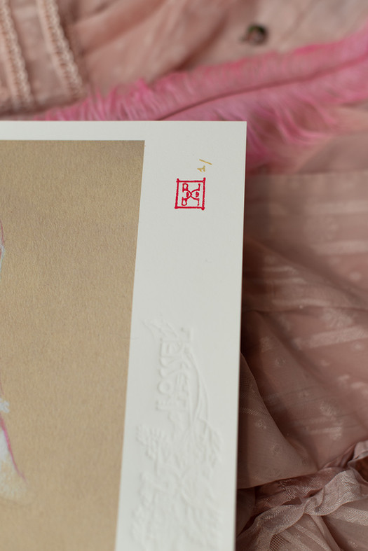 ☽ Le Rêve de la Femme du Pêcheur ☾ Collector's Edition Embellished with 23K "Red" gold leaf