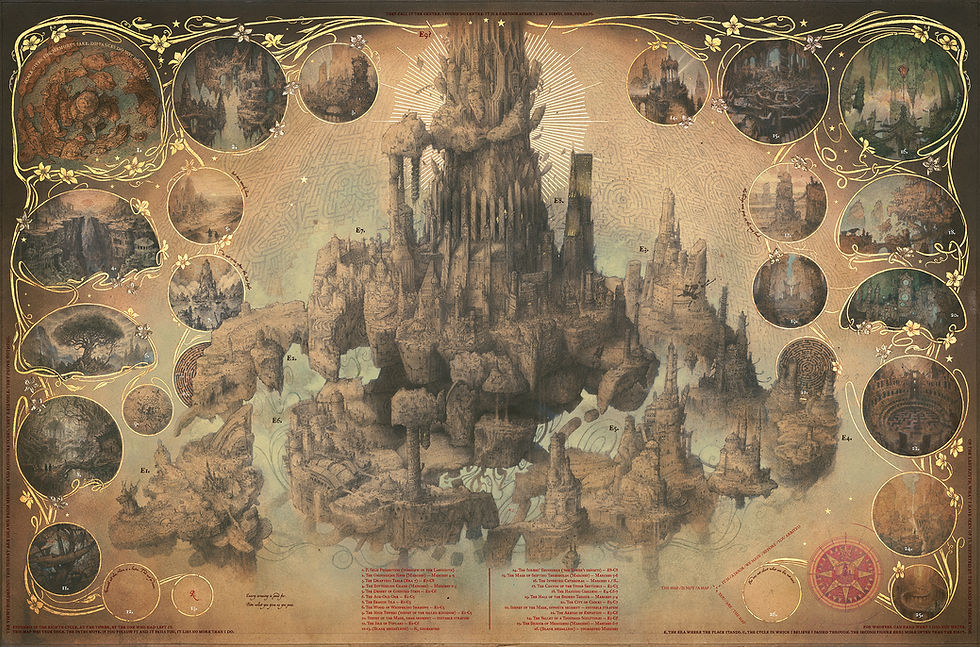 Thumbnail: 🌀 The Map of the Labyrinth: limited-edition art print, signed and numbered