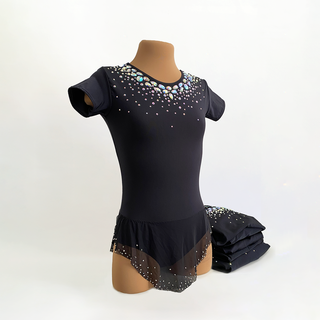 Justaucorps noirs avec jupe XS/S/M