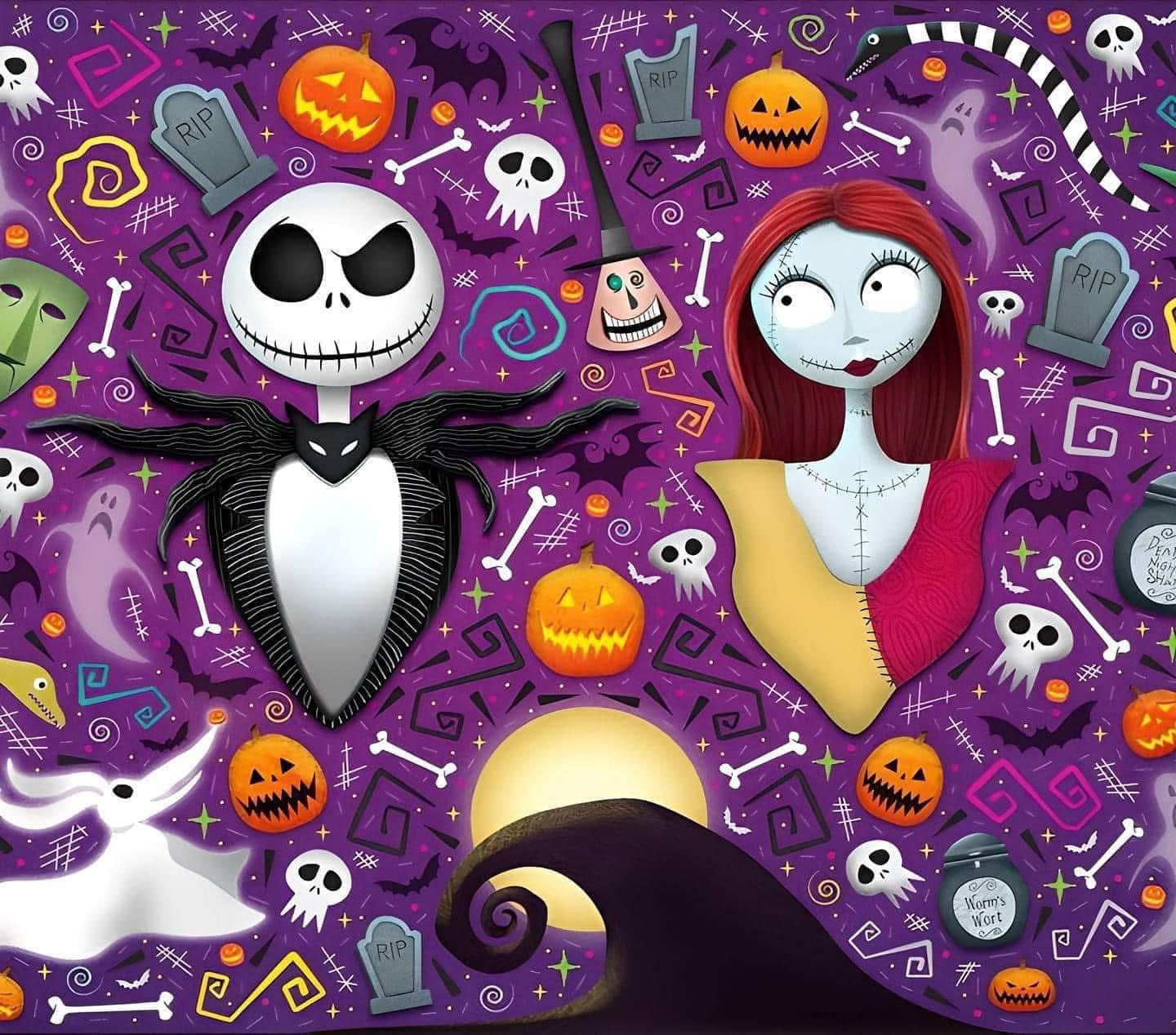 Jack & sally tumbler designs