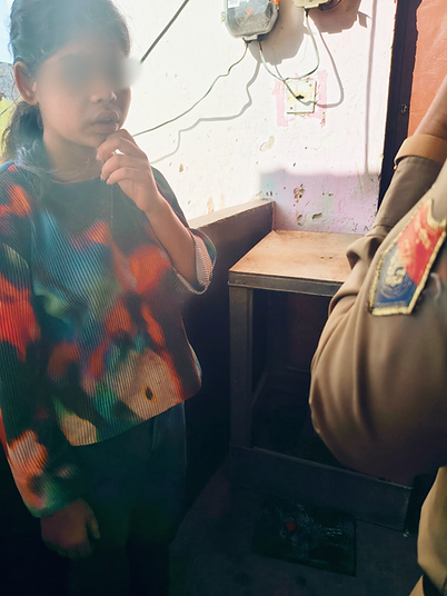 16-year-old Iqra after her rescue