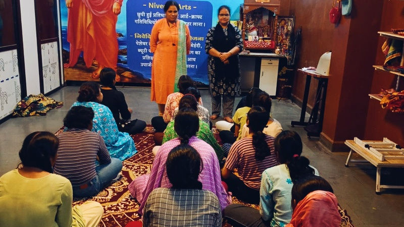 survivors in a shelter home