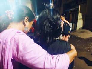 social worker embraces Smitha