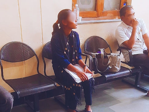 hema waits at court to give her statement