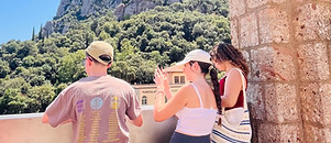 Teens on an excursion to Montserrat during their summer in Barcelona