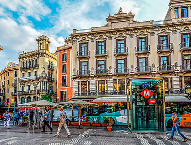 Barcelona city center