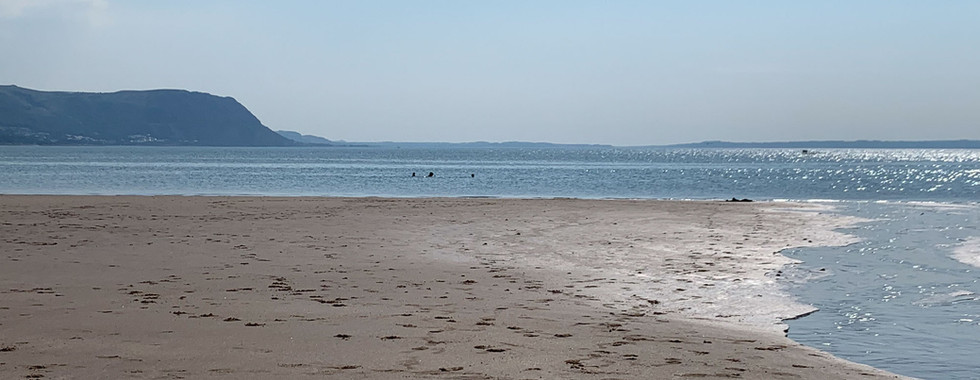 West Shore Beach at low tide