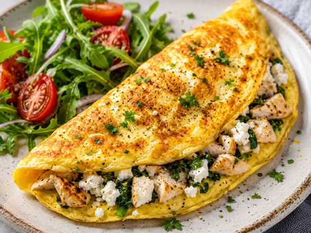 Chicken and Feta Omelette