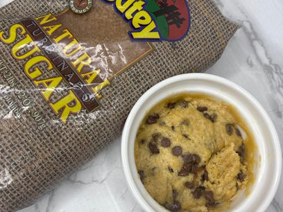 Microwave chocolate chip cookie