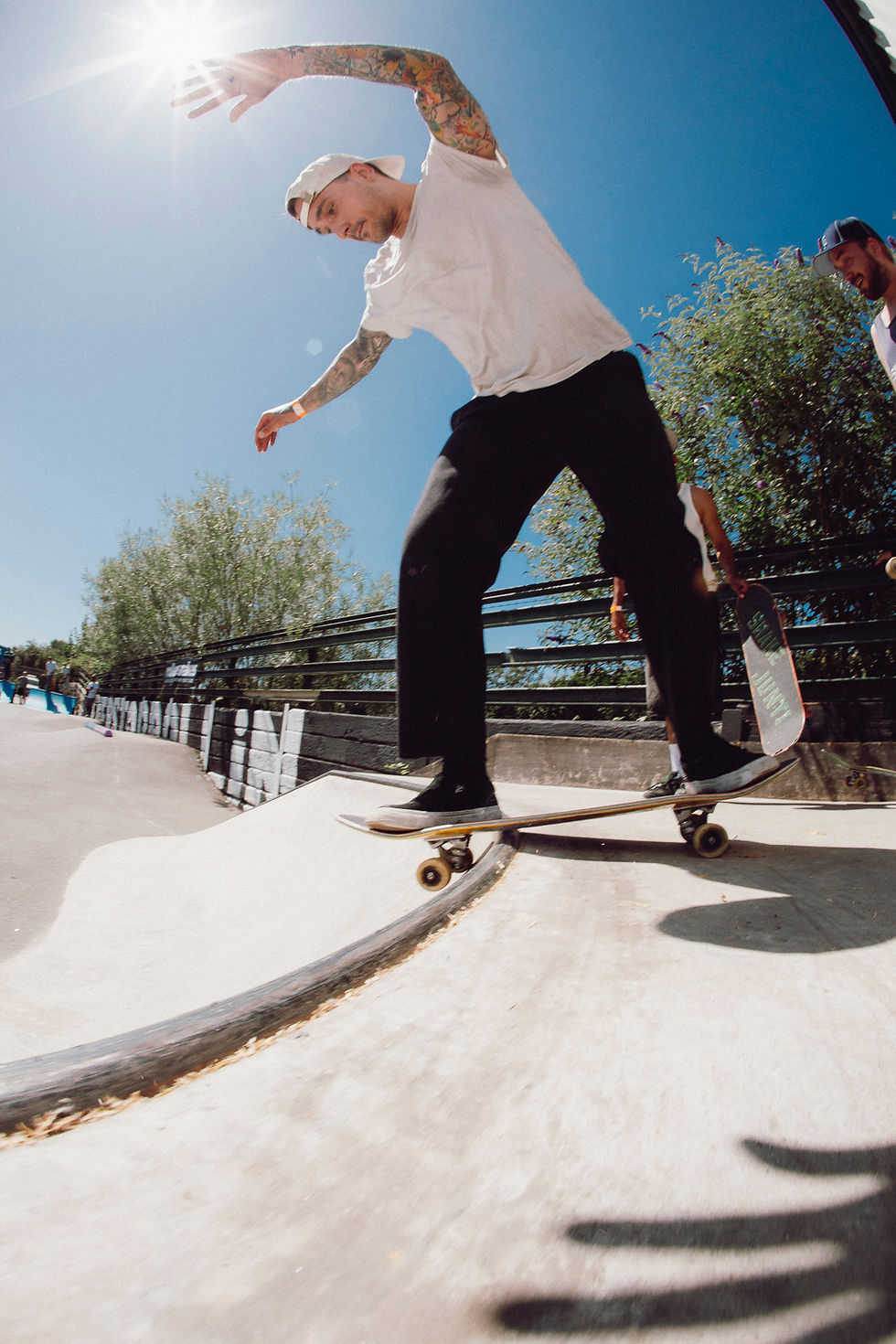 Powerslide up to backside lipslide. Photo: Tim.