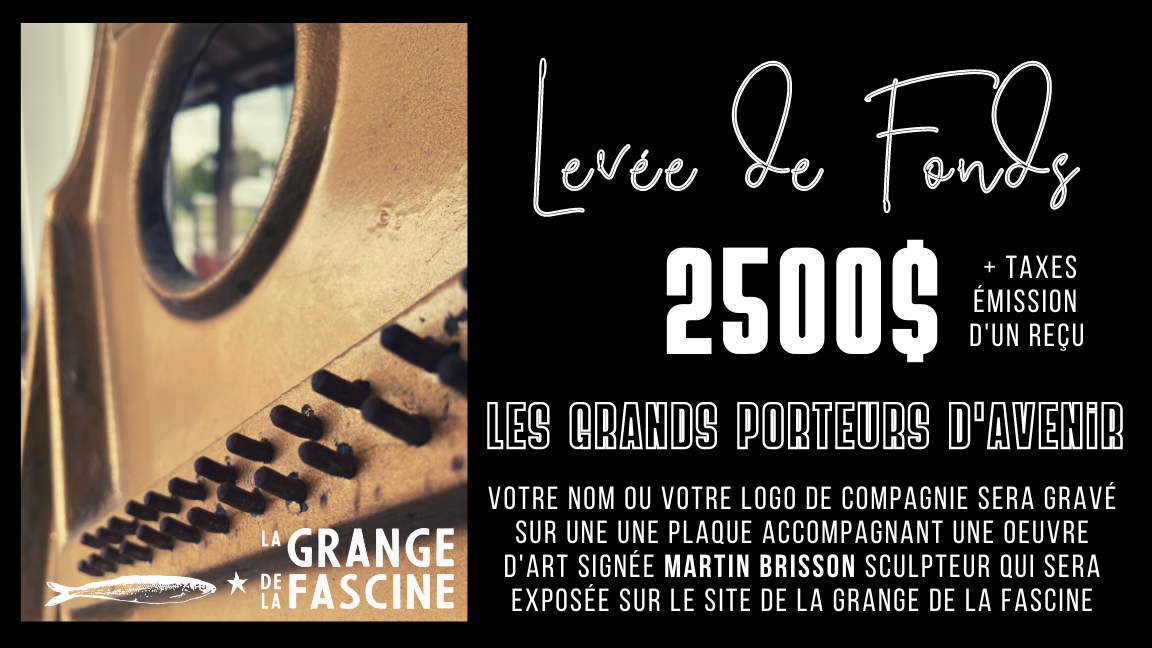 Les grands porteurs de culture - 2500$ + taxes