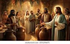 Miracle at Cana Wedding - Water into wine!