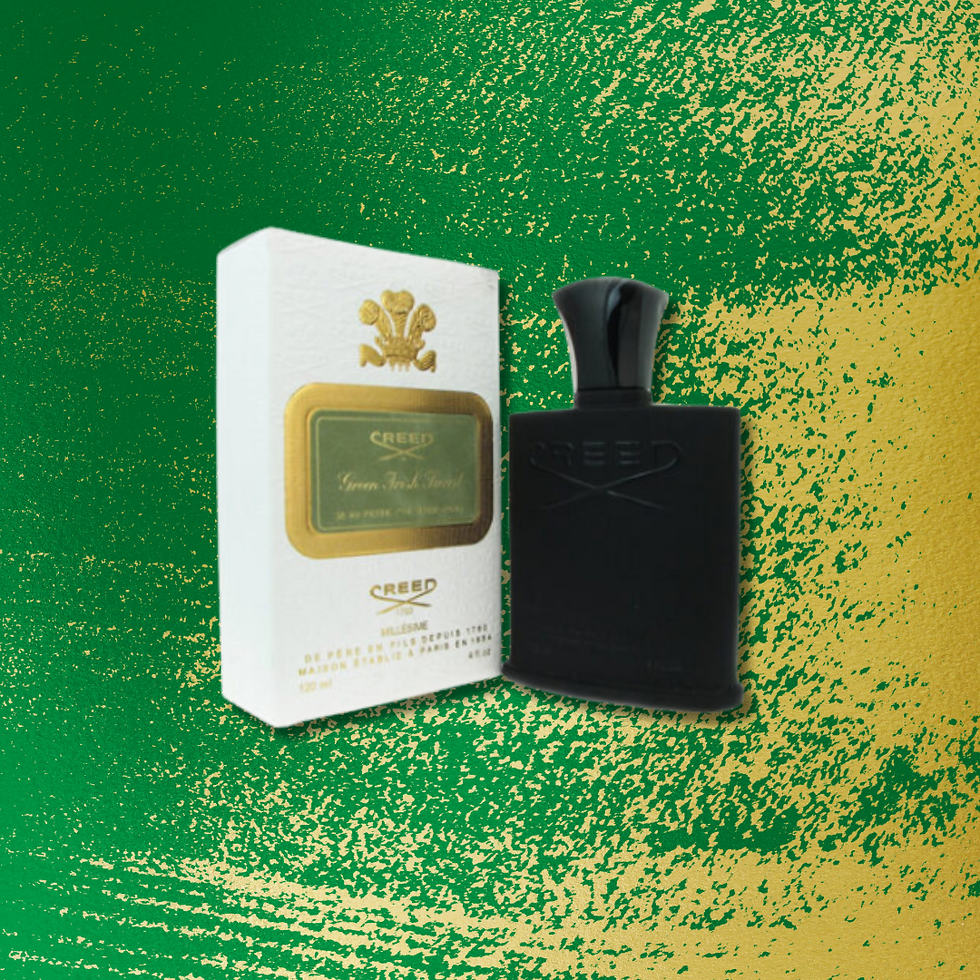 Creed Green Irish Tweed 120ml men's perfume bottle.