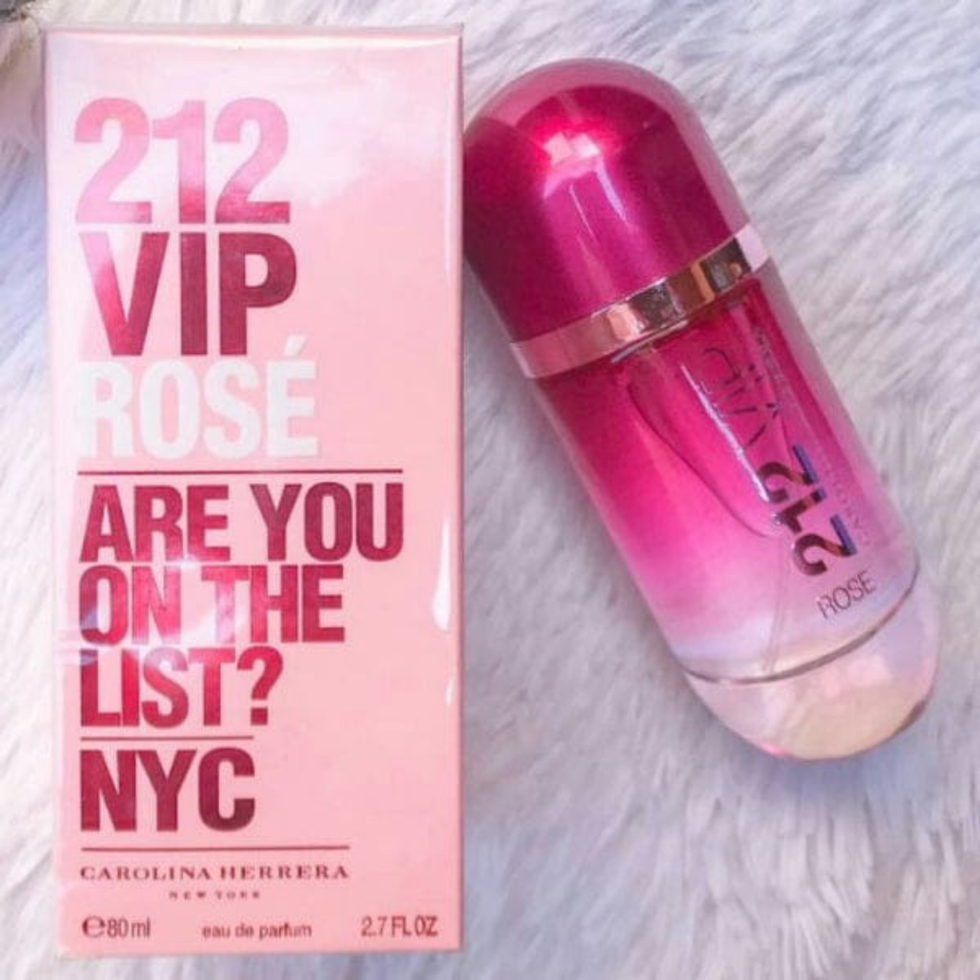 212 VIP Rosé EDP 80ml Pink ladies' perfume bottle.