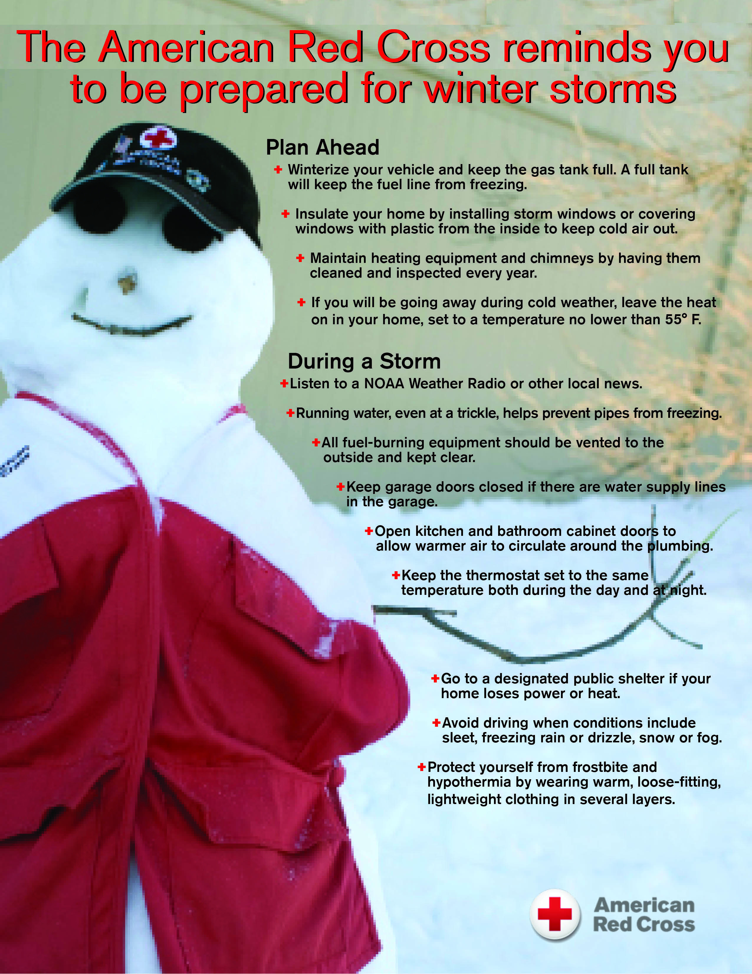 Red Cross Safety Flyers