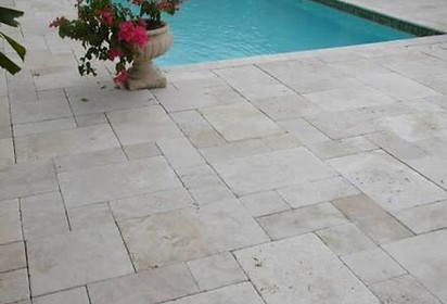light travertine cross cut - denizli travertine tiles