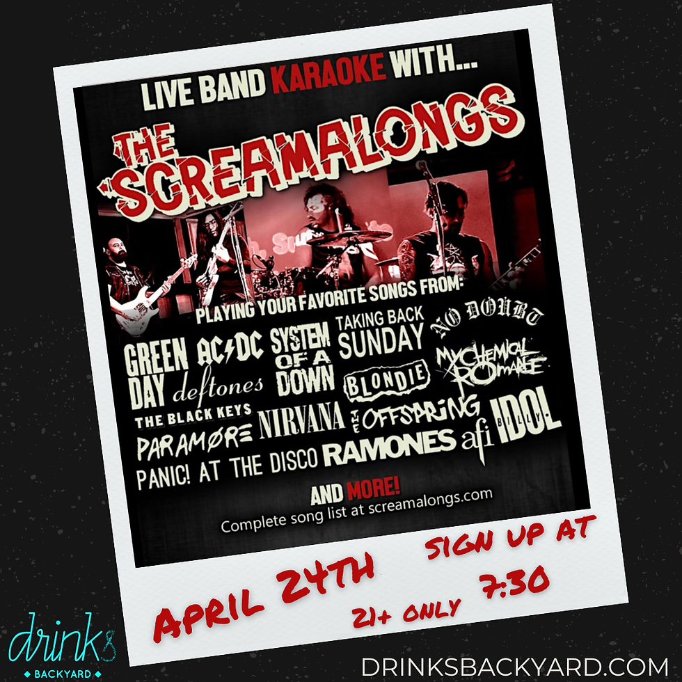 Live Music: Screamalongs Live Band Karaoke
