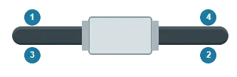 Digital icon illustration of a simple rectangular button or input field. The design is minimalist and clean, suitable for a user interface.