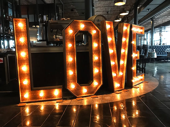 5ft Rustic LOVE letters