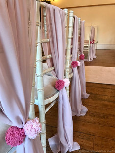 Chiavari chairs at Trafford Hall, Chester