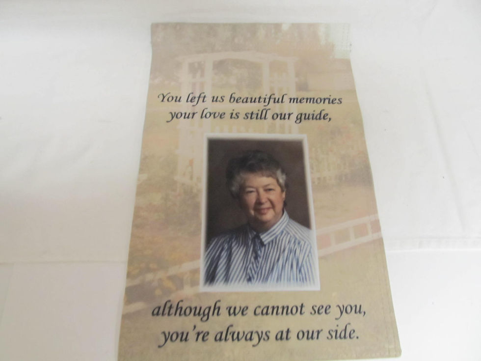 Thumbnail: personalized memorial garden flag