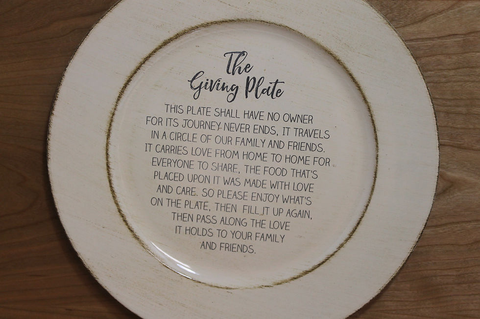 Thumbnail: Plastic Plate - Personalized - Laser Engraved