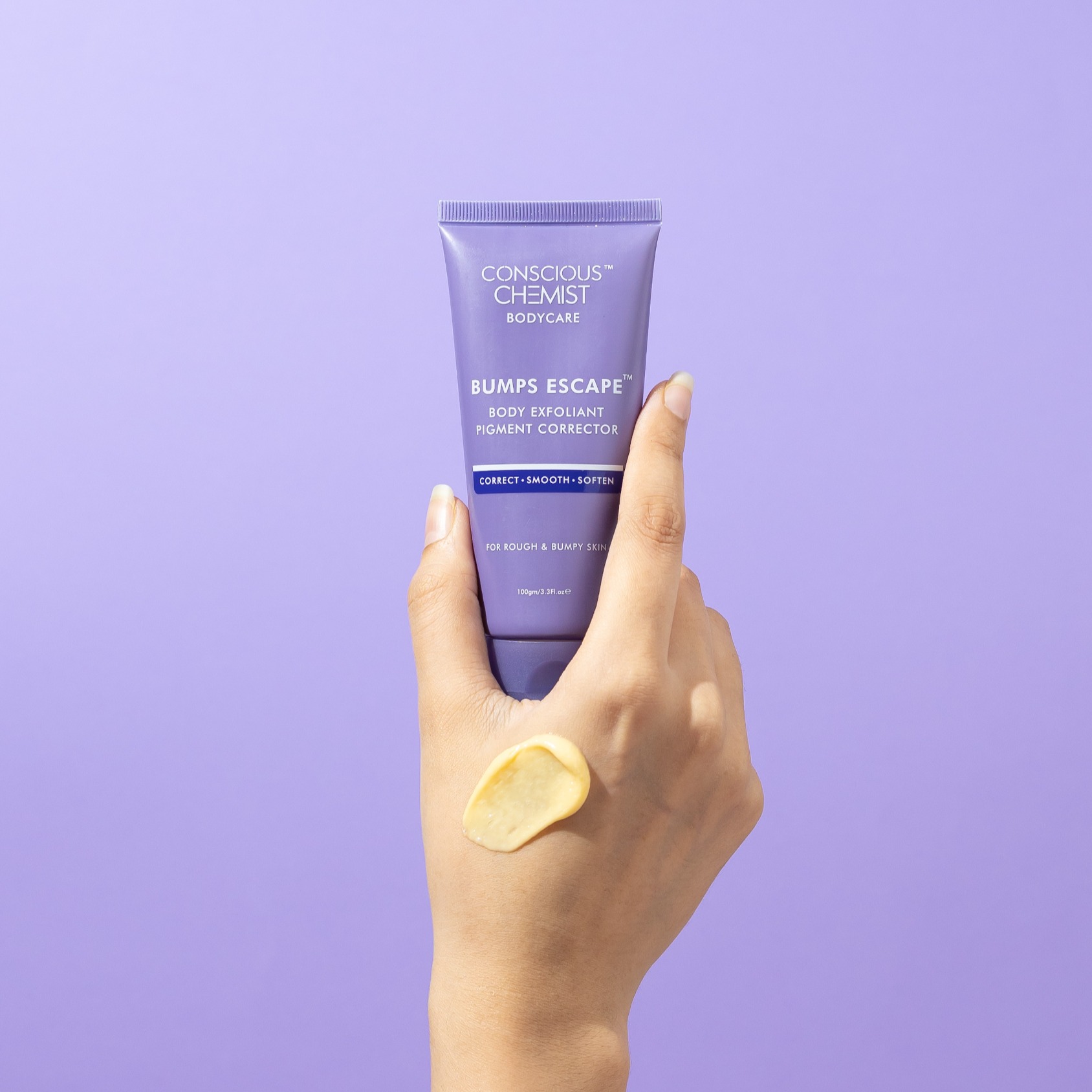 Model product photography for Conscious Chemist