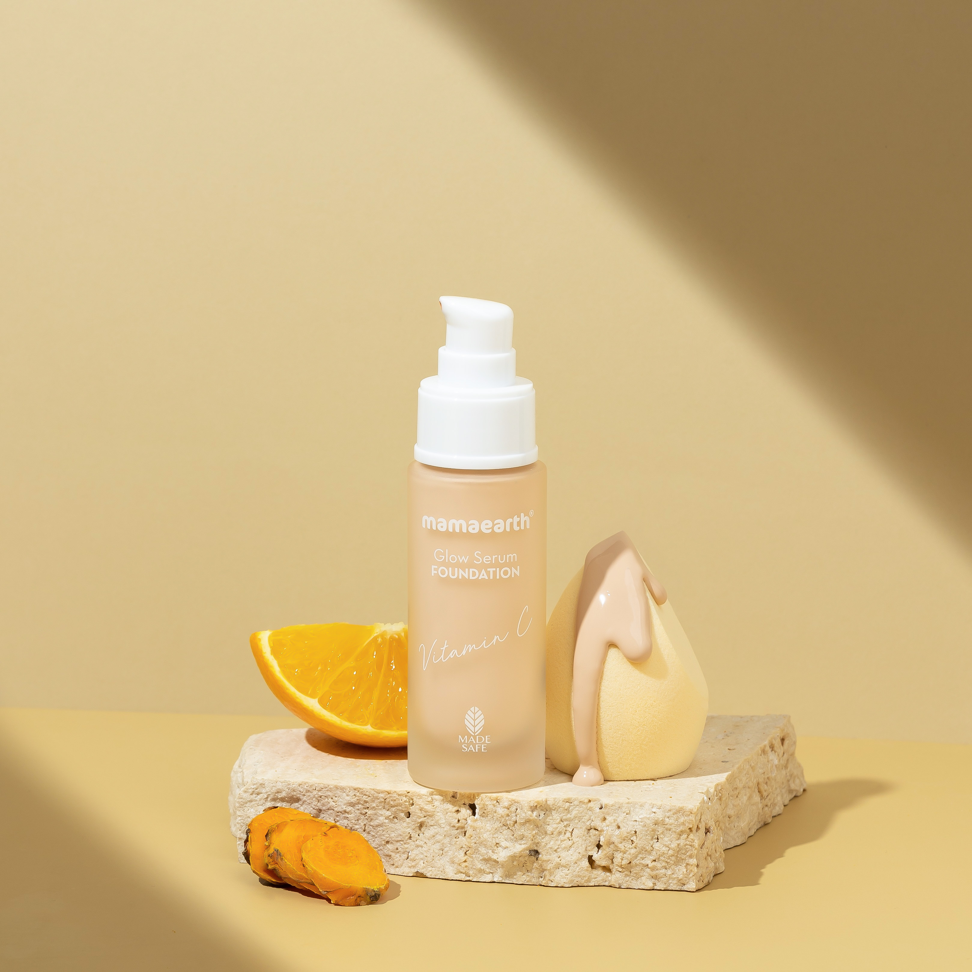 Product photography and styling for Mamaearth Foundation