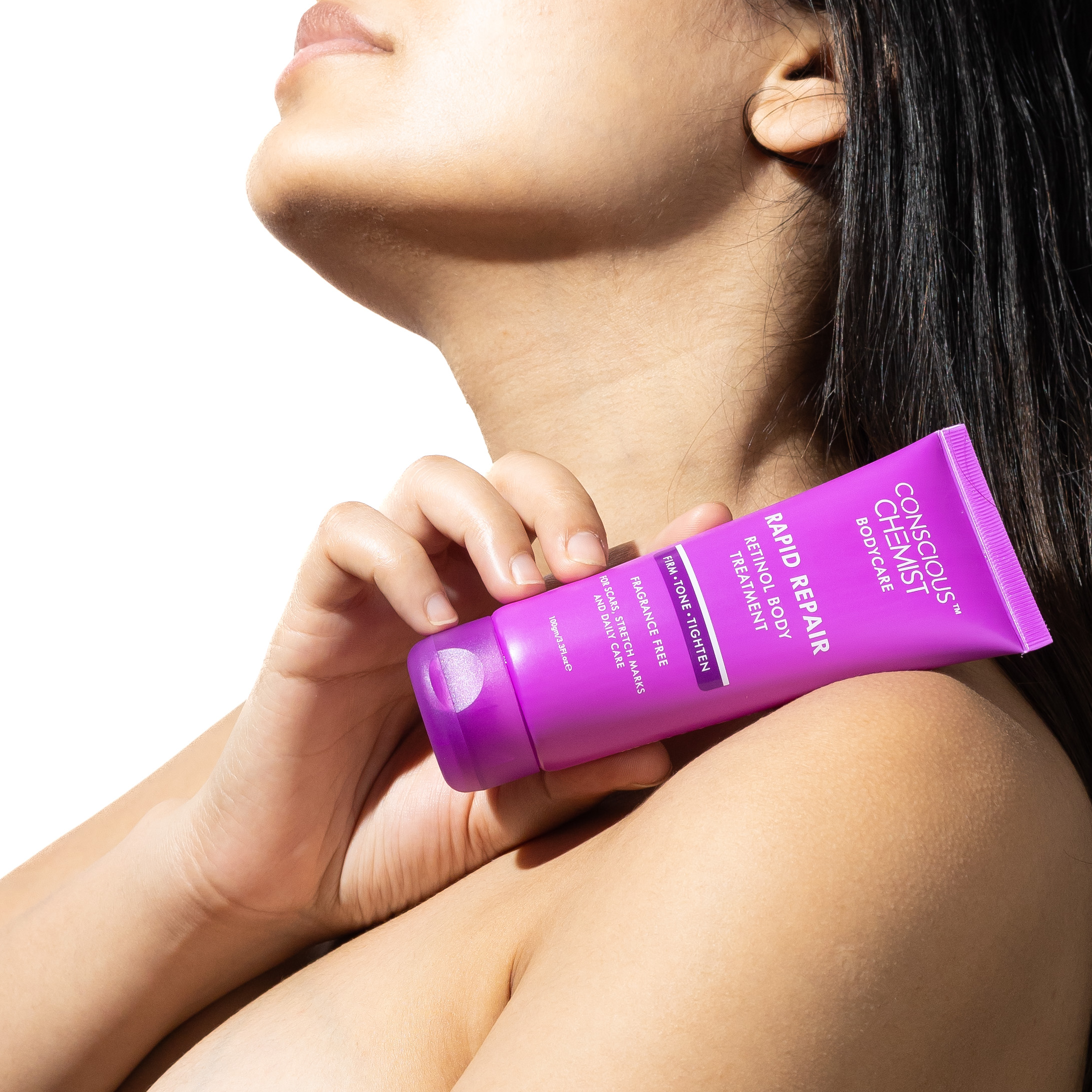 Model product photography for Conscious Chemist