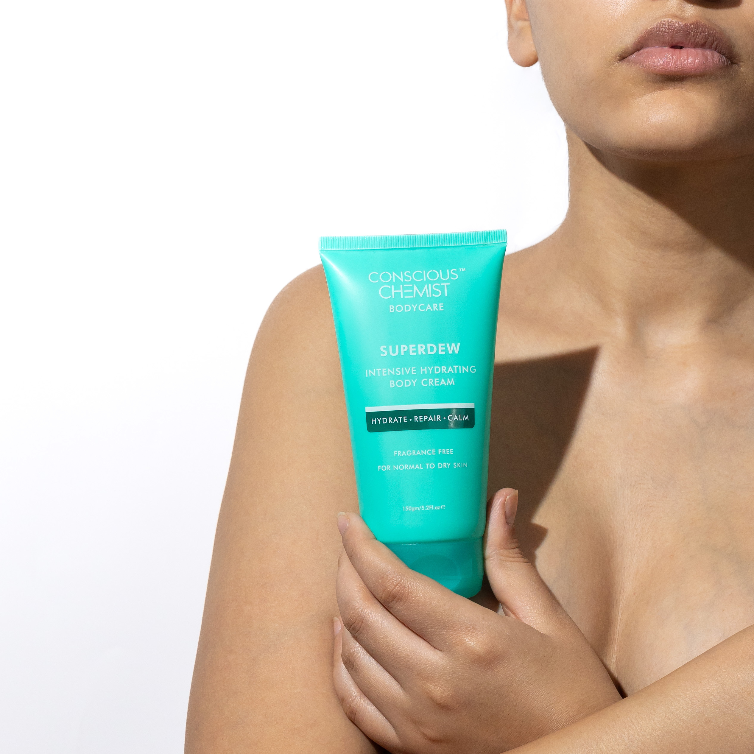 Model product photography for Conscious Chemist