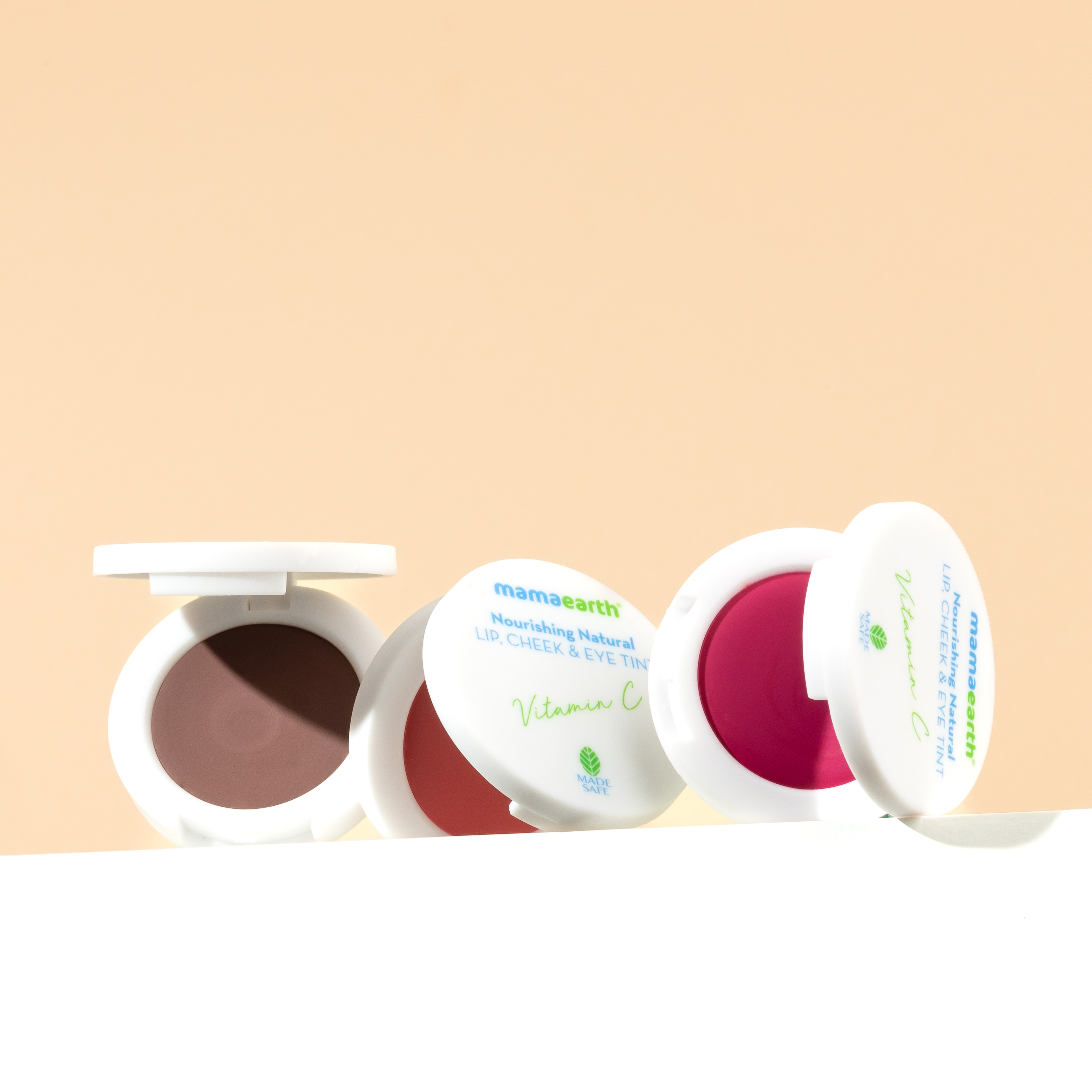 Product photography and styling for Mamaearth Lip & Cheek Tint