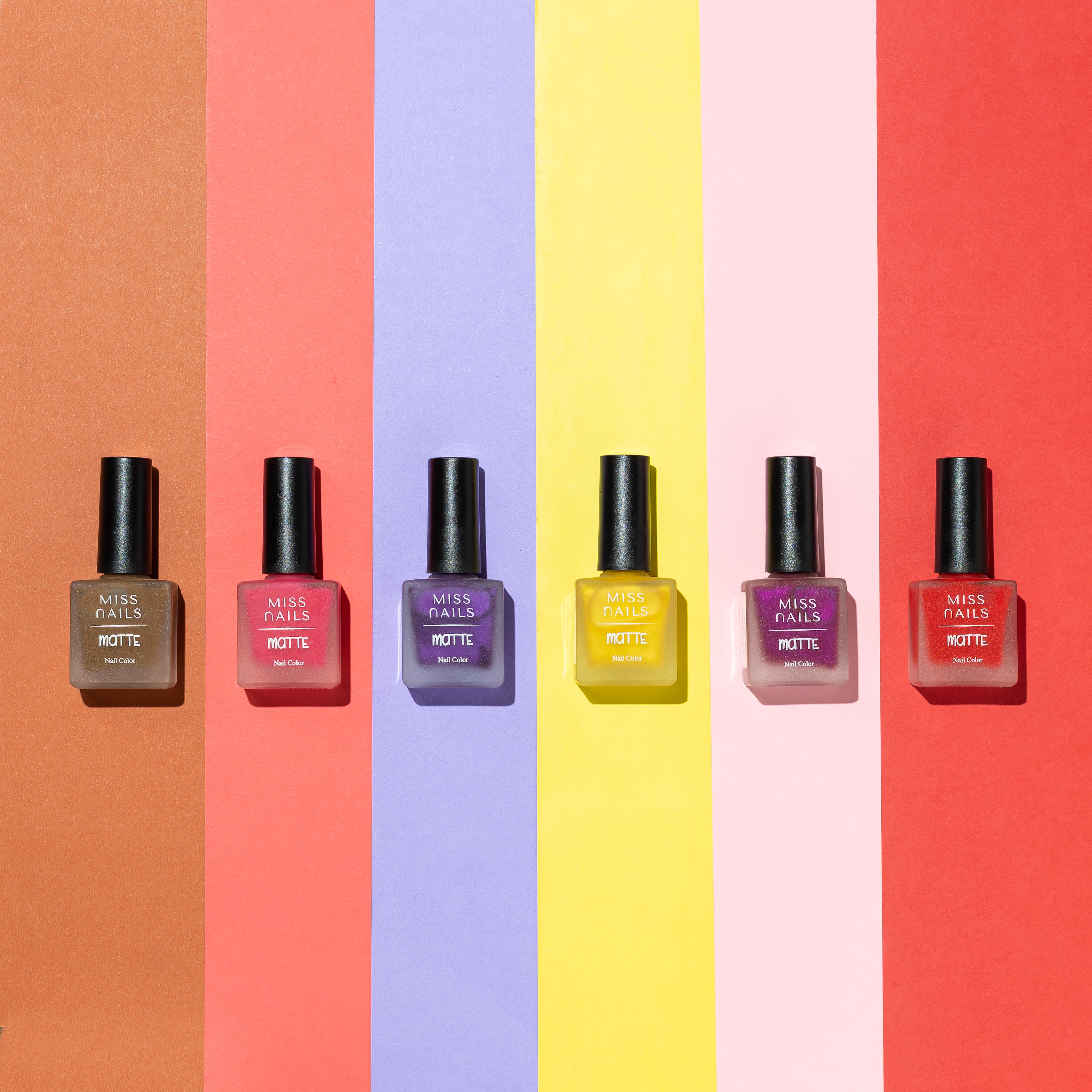 Product photography and styling for Miss nails