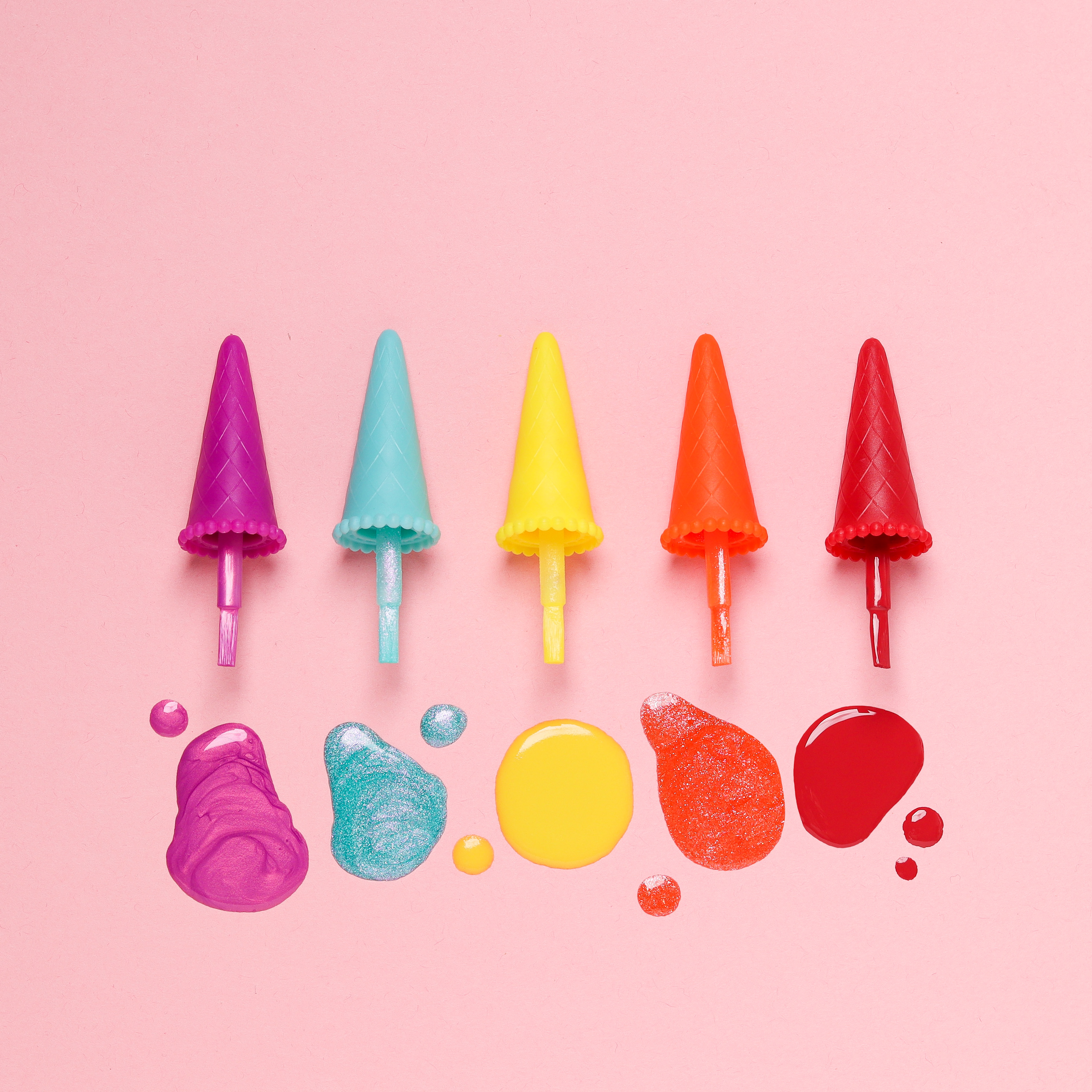 Product photography and styling for Miss Nails nail paints