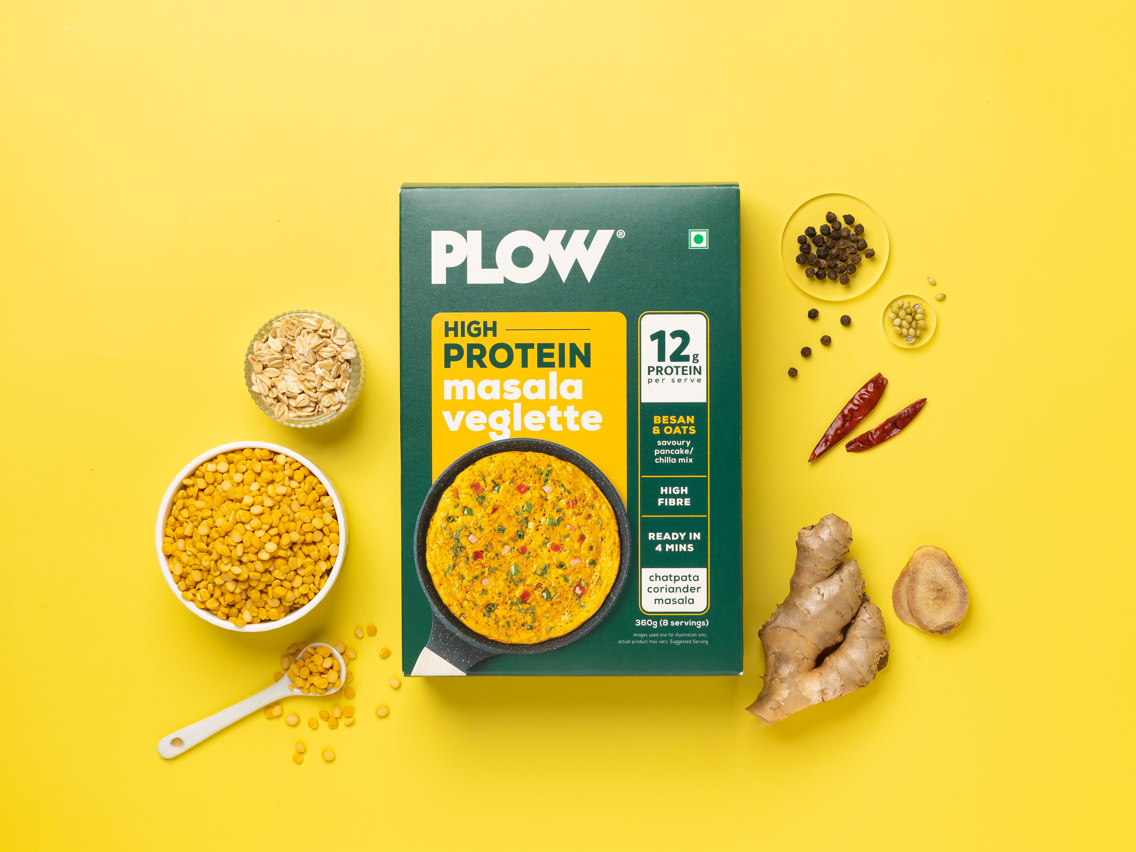 Product photography and styling for a PLOW veglettes