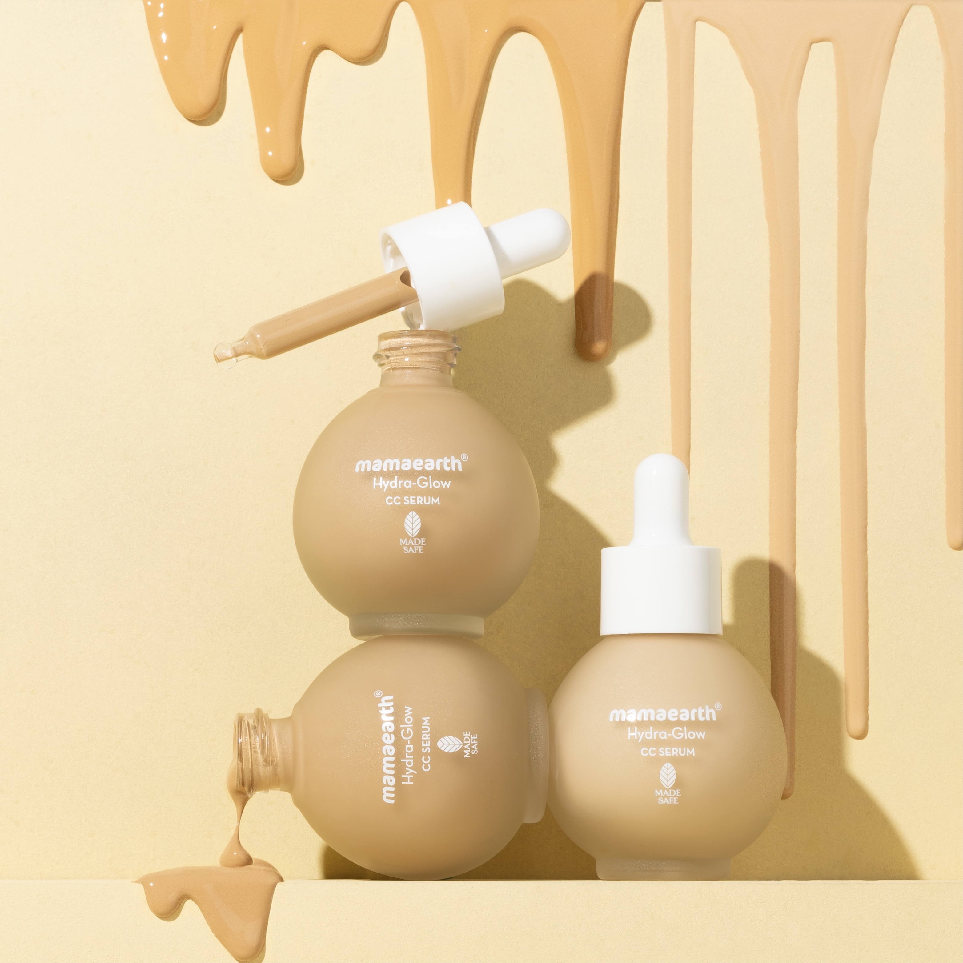 Product photography and styling for Mamaearth CC serum